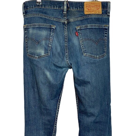 Vintage Levis 557 Jeans Mens W30 L30 Straight Fit  Blue Denim - Picture 8 of 11